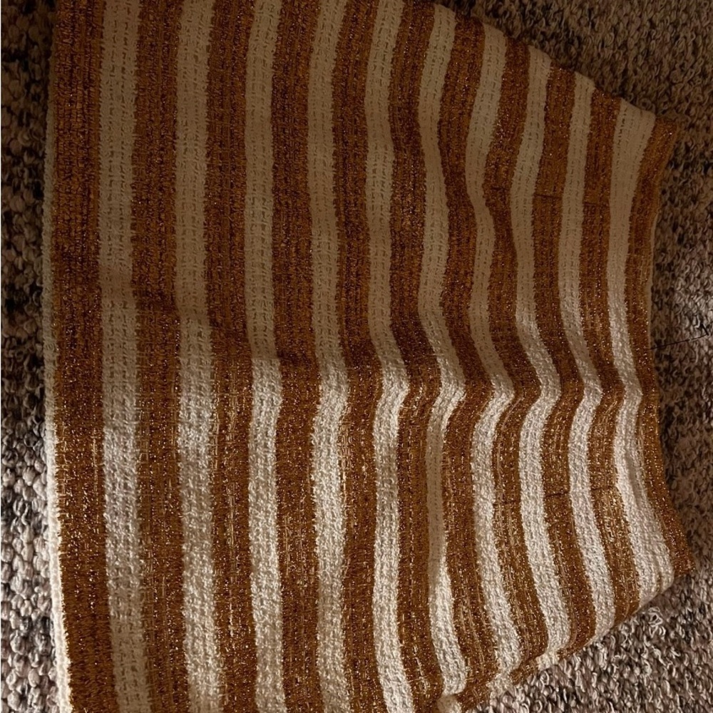 Alessandra Rich Gold and Cream Mini Skirt - Picture 2 of 3